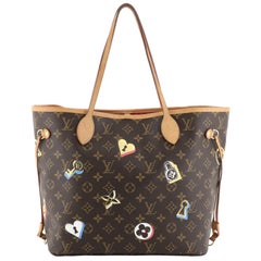 Louis Vuitton Neverfull NM Tote Limited Edition Love Lock Monogram Canvas MM