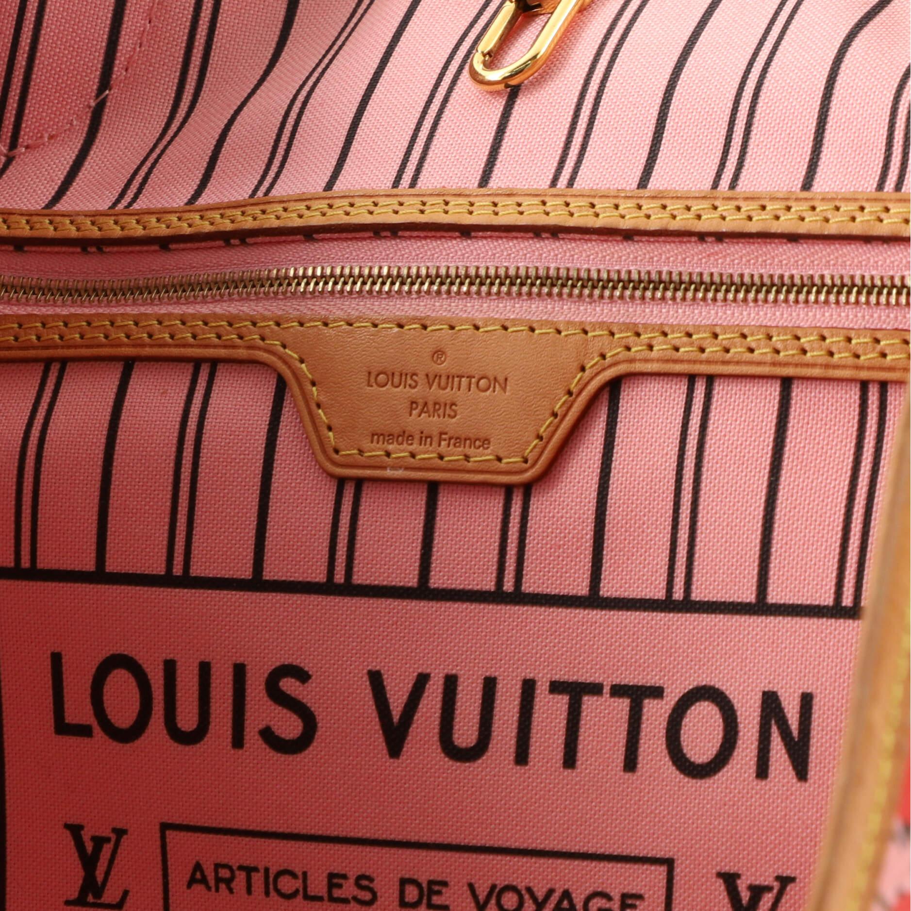 Louis Vuitton Neverfull NM Tote Limited Edition Monogram Jungle Dots MM 8