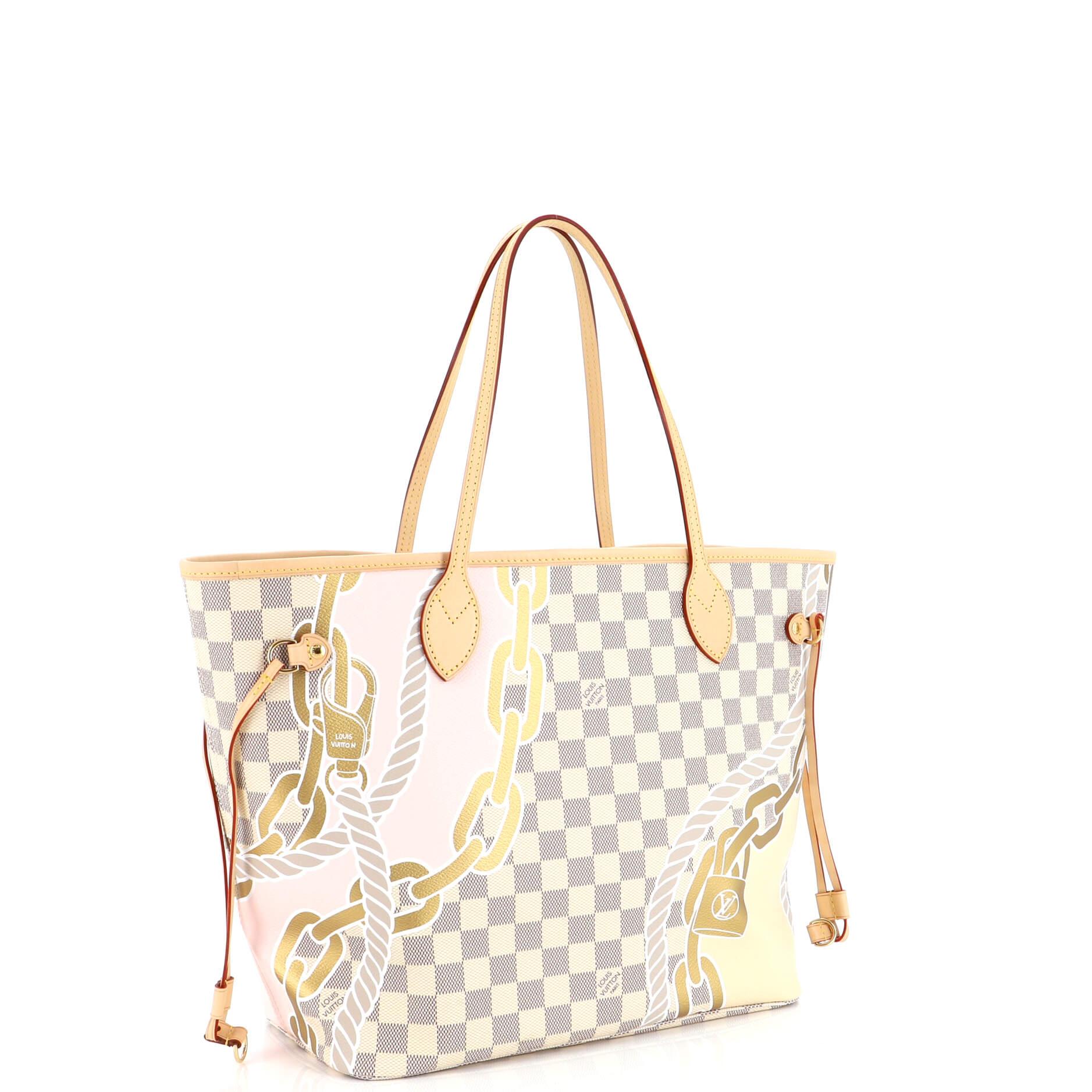 Louis Vuitton Neverfull NM Tote Limited Edition Nautical Damier MM In Good Condition In NY, NY