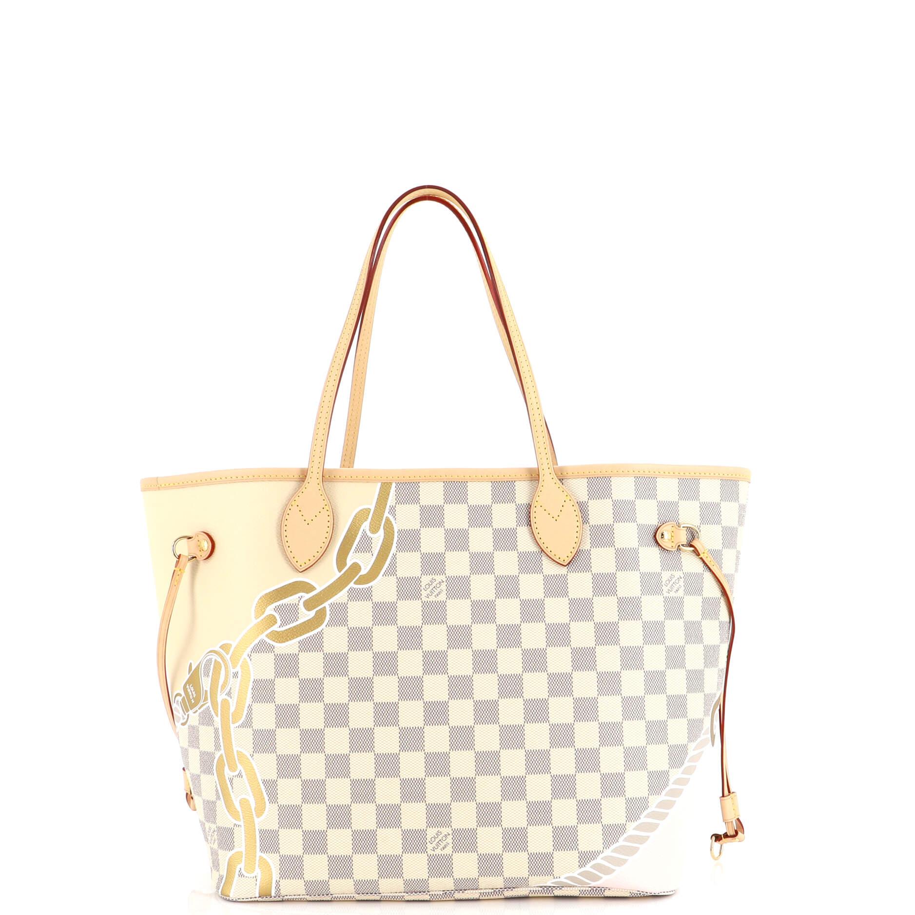 Women's or Men's Louis Vuitton Neverfull NM Tote Limited Edition Nautical Damier MM