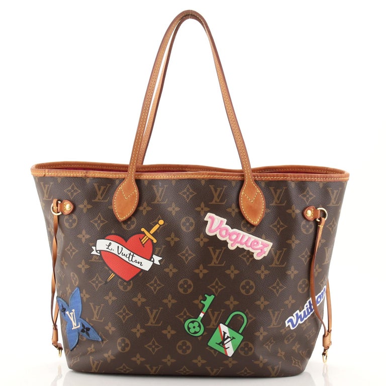 Louis Vuitton pre-owned Patches Neverfull MM Shoulder Tote Bag - Farfetch