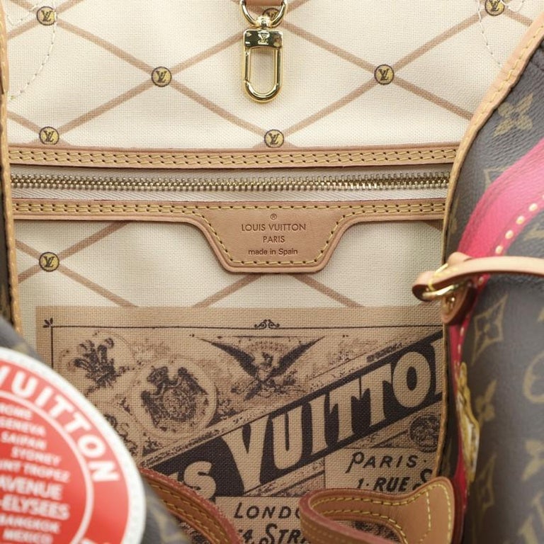 LOUIS VUITTON Tote Bag M41390 Neverfull MM Summer trunk Monogram canva –