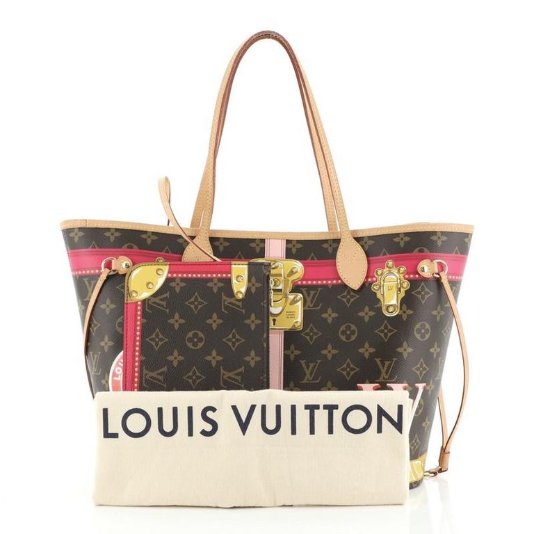 Louis Vuitton Neverfull mm Summer Trunk Hawaii Limited Edition used (6042)
