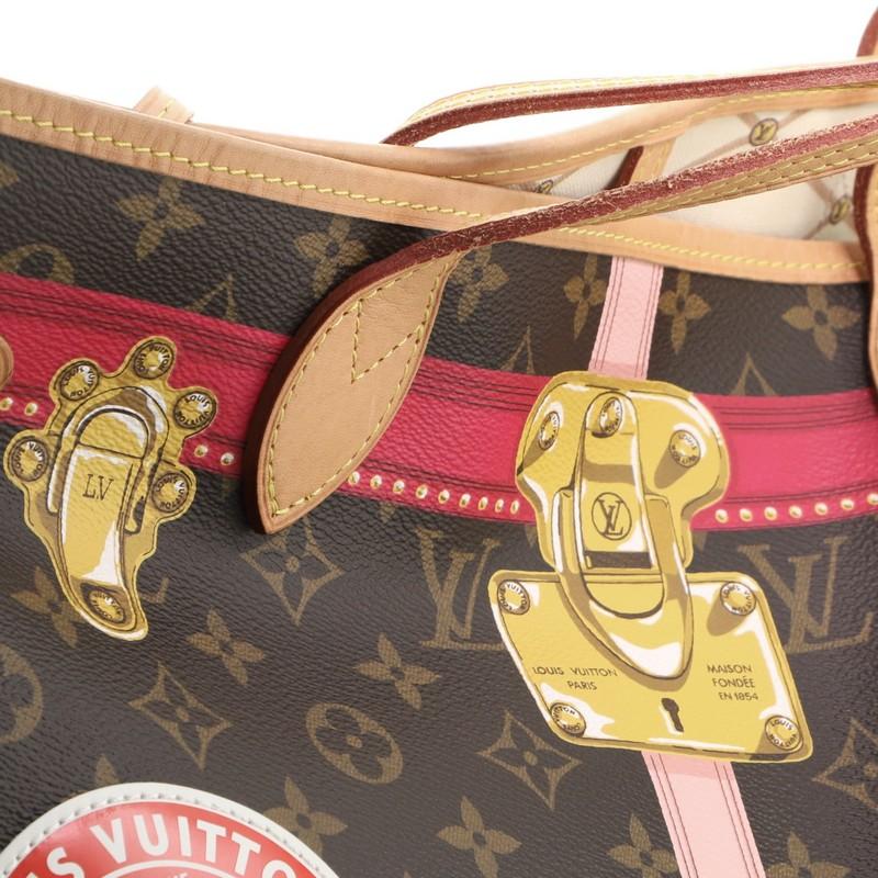 Louis Vuitton Neverfull NM Tote Limited Edition Summer Trunks Monogram Ca In Good Condition In NY, NY