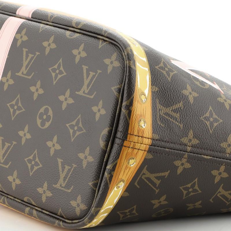Louis Vuitton Neverfull NM Tote Limited Edition Summer Trunks Monogram Ca 1