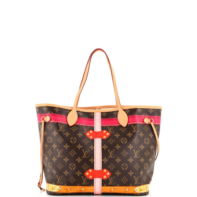 Louis Vuitton Neverfull Nm Tote Limited Edition Summer Trunks Monogram  Canvas Mm