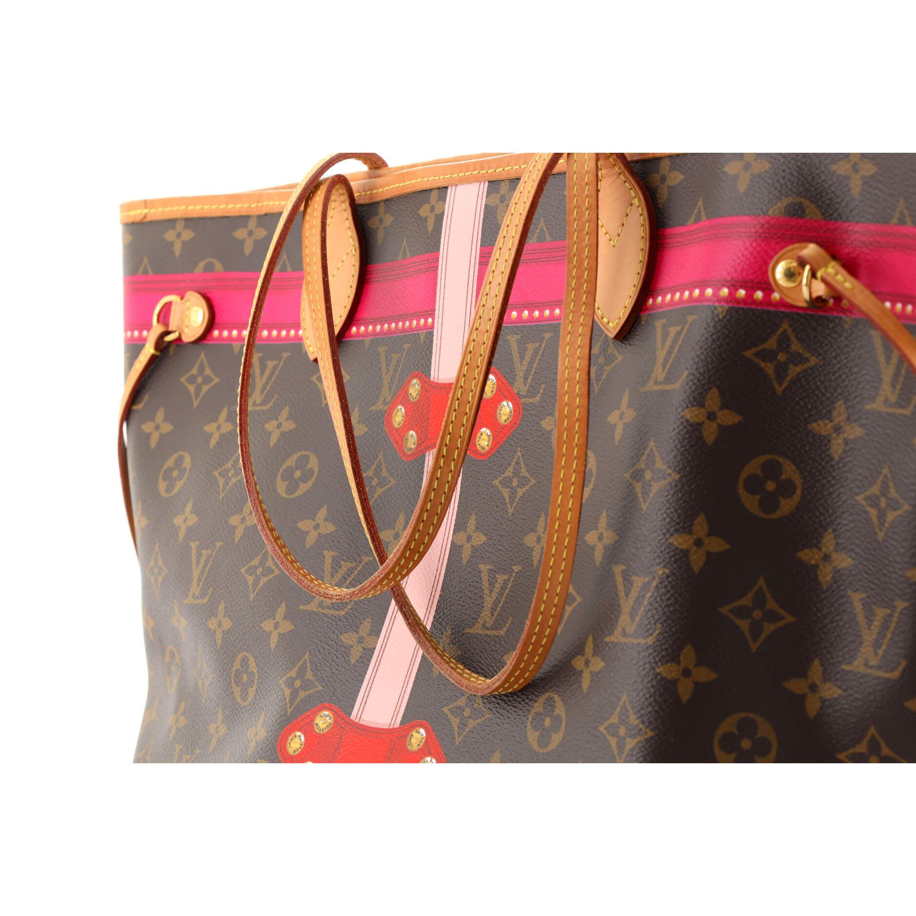 Louis Vuitton Neverfull NM Tote Limited Edition Summer Trunks Monogram Canvas MM 2
