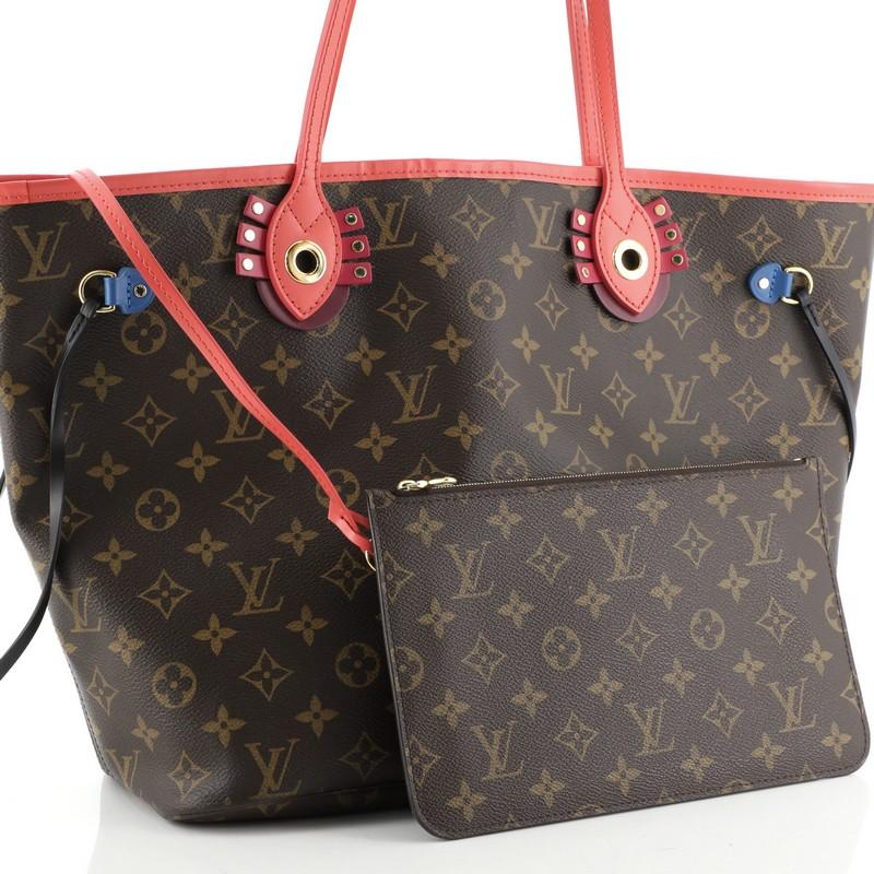 Louis Vuitton Neverfull NM Tote Limited Edition Totem Monogram Canvas MM 2