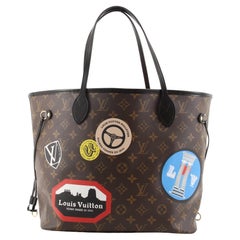 Louis Vuitton Neverfull NM Tote Limited Edition World Tour Monogram Canva