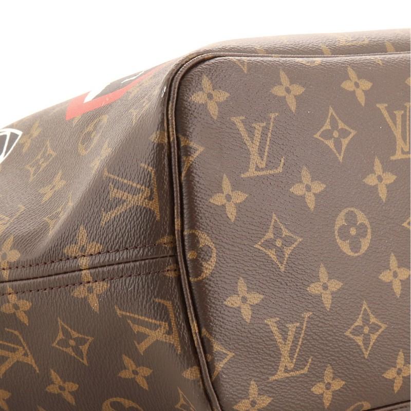 Louis Vuitton Neverfull NM Tote Limited Edition World Tour Monogram Canvas MM 1