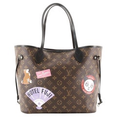 Louis Vuitton Neverfull NM Tote Limited Edition World Tour Monogram Canvas MM