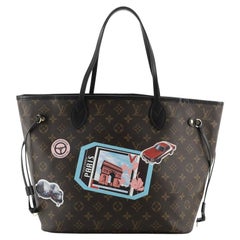 Louis Vuitton Neverfull NM Tote Limited Edition World Tour Monogram Canvas MM