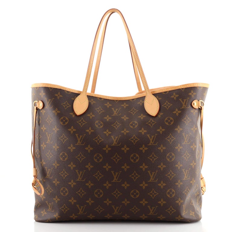 Louis+Vuitton+Neverfull+Tote+Bag+GM+Brown+Monogram+Canvas for sale