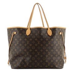 Used Louis Vuitton Neverfull NM Tote Monogram Canvas GM