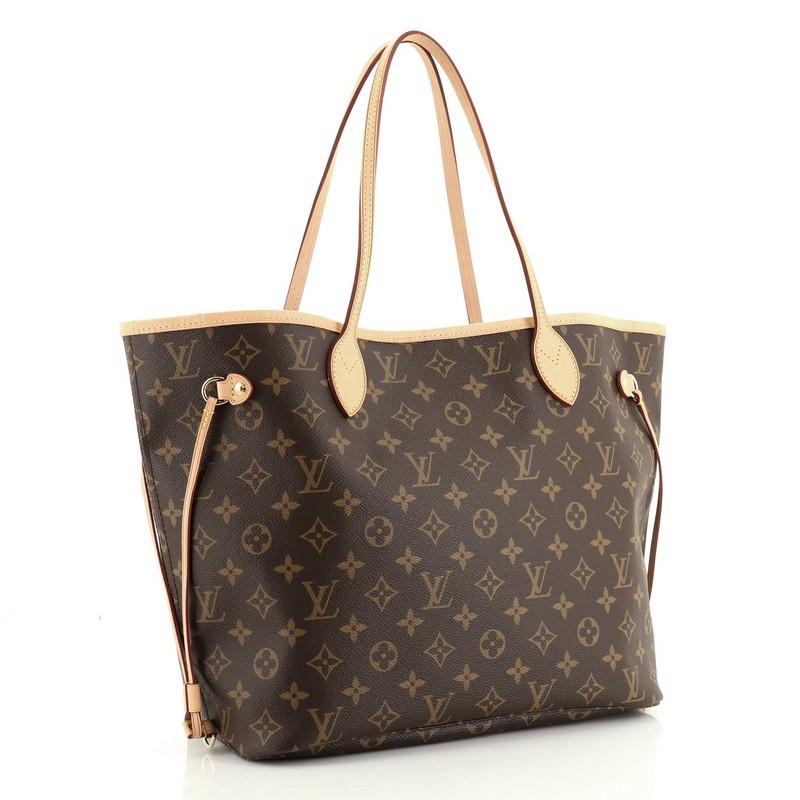 Black Louis Vuitton Neverfull NM Tote Monogram Canvas MM