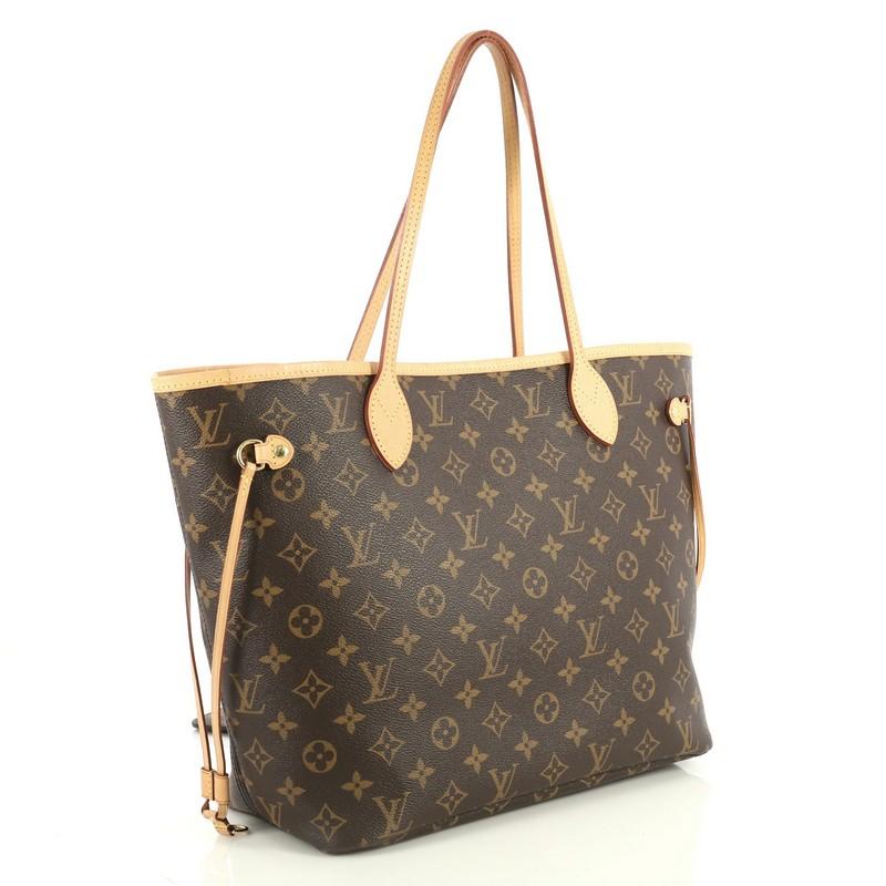 Brown Louis Vuitton Neverfull NM Tote Monogram Canvas MM 