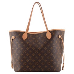 Vuitton Neverfull NM Tragetasche mit Monogramm aus Segeltuch MM