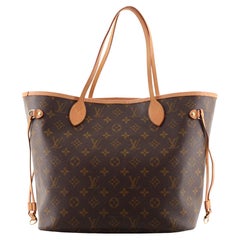 Louis Vuitton Neverfull NM Tragetasche mit Monogramm aus Segeltuch MM