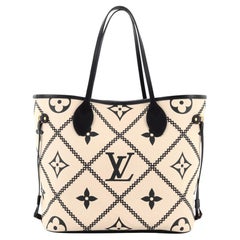 Authentic Louis Vuitton MM Neverfull Empreinte Monogram Turtledove