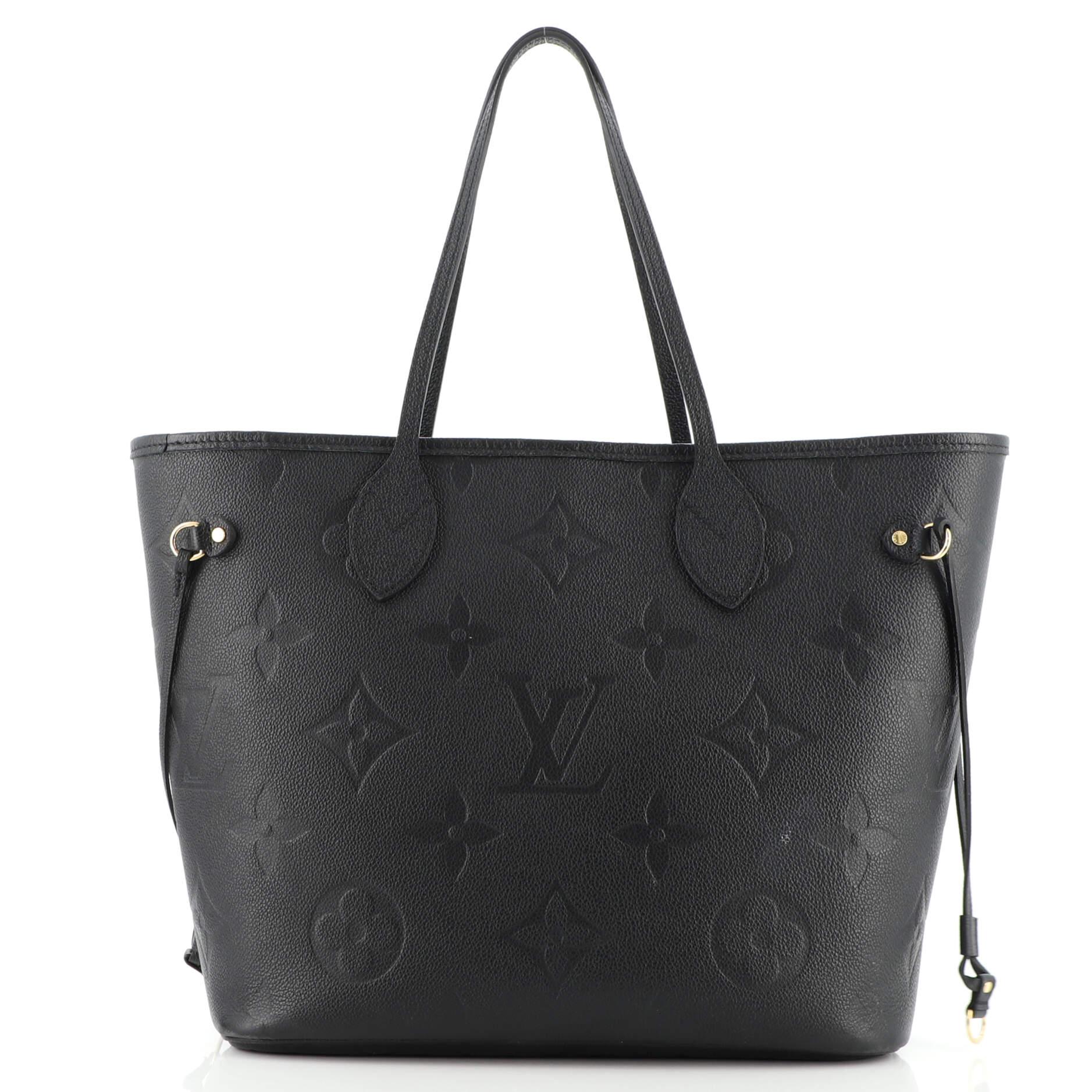 Black Louis Vuitton Neverfull NM Tote Monogram Empreinte Giant MM