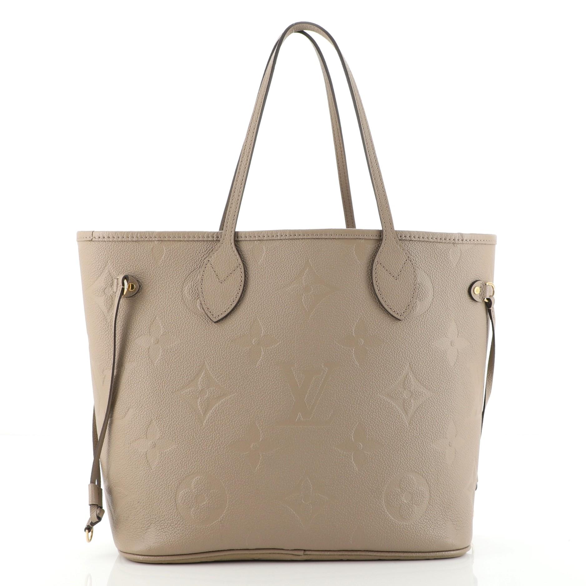 Louis Vuitton Neverfull NM Tote Monogram Empreinte Giant MM In Good Condition In NY, NY
