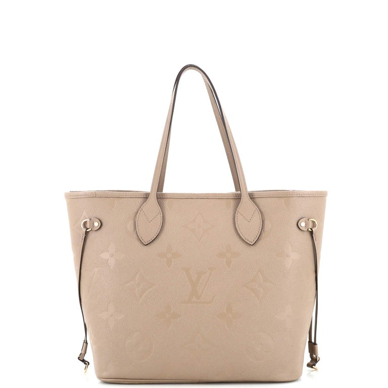 Louis Vuitton Neverfull NM Tote Leather and Monogram Teddy Shearling MM For  Sale at 1stDibs