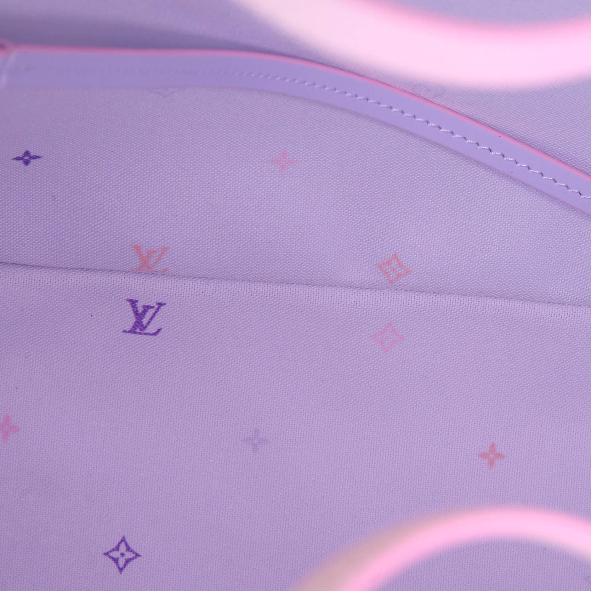 Louis Vuitton Neverfull NM Tote Monogram Sunrise Pastel MM In Good Condition In NY, NY
