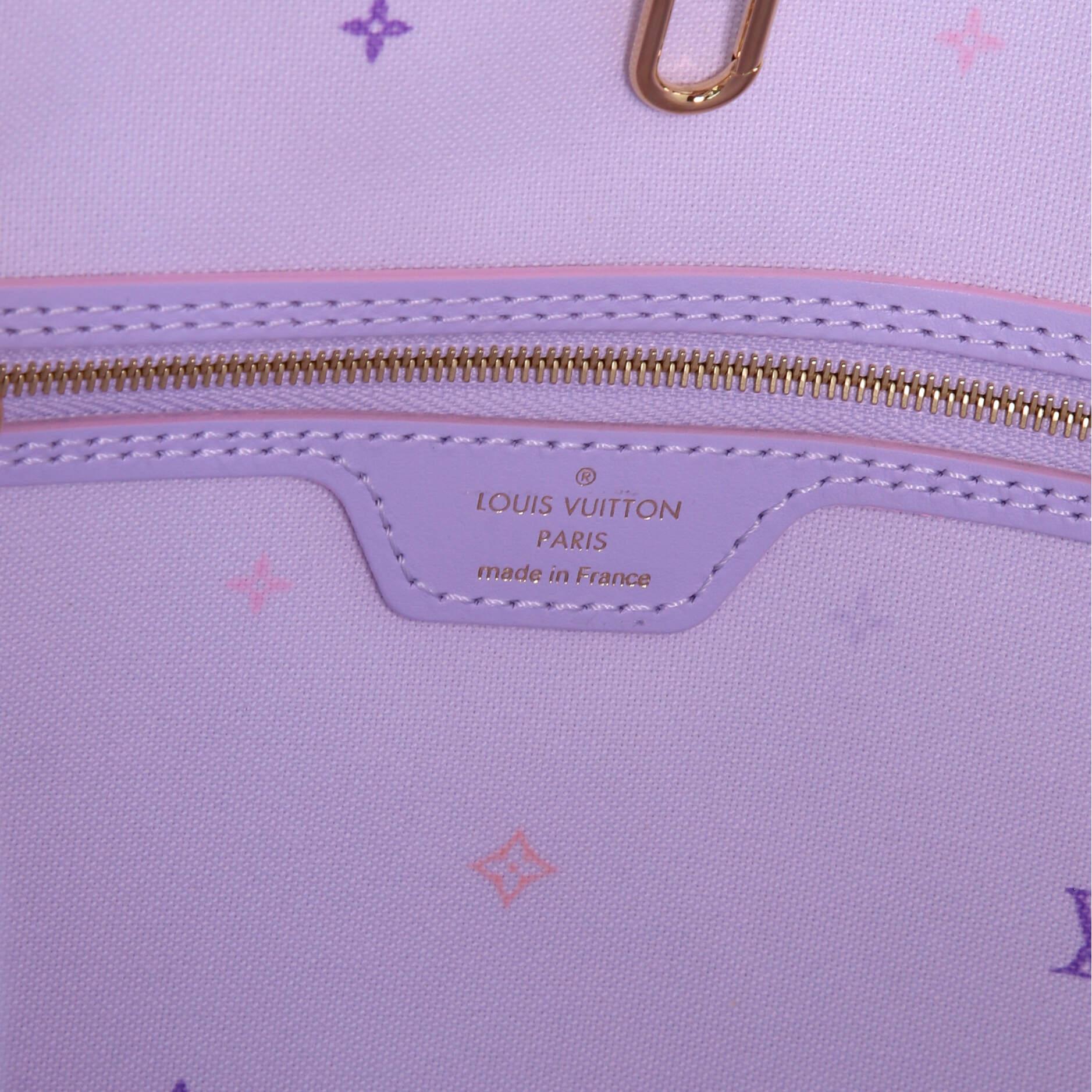 Women's or Men's Louis Vuitton Neverfull NM Tote Monogram Sunrise Pastel MM