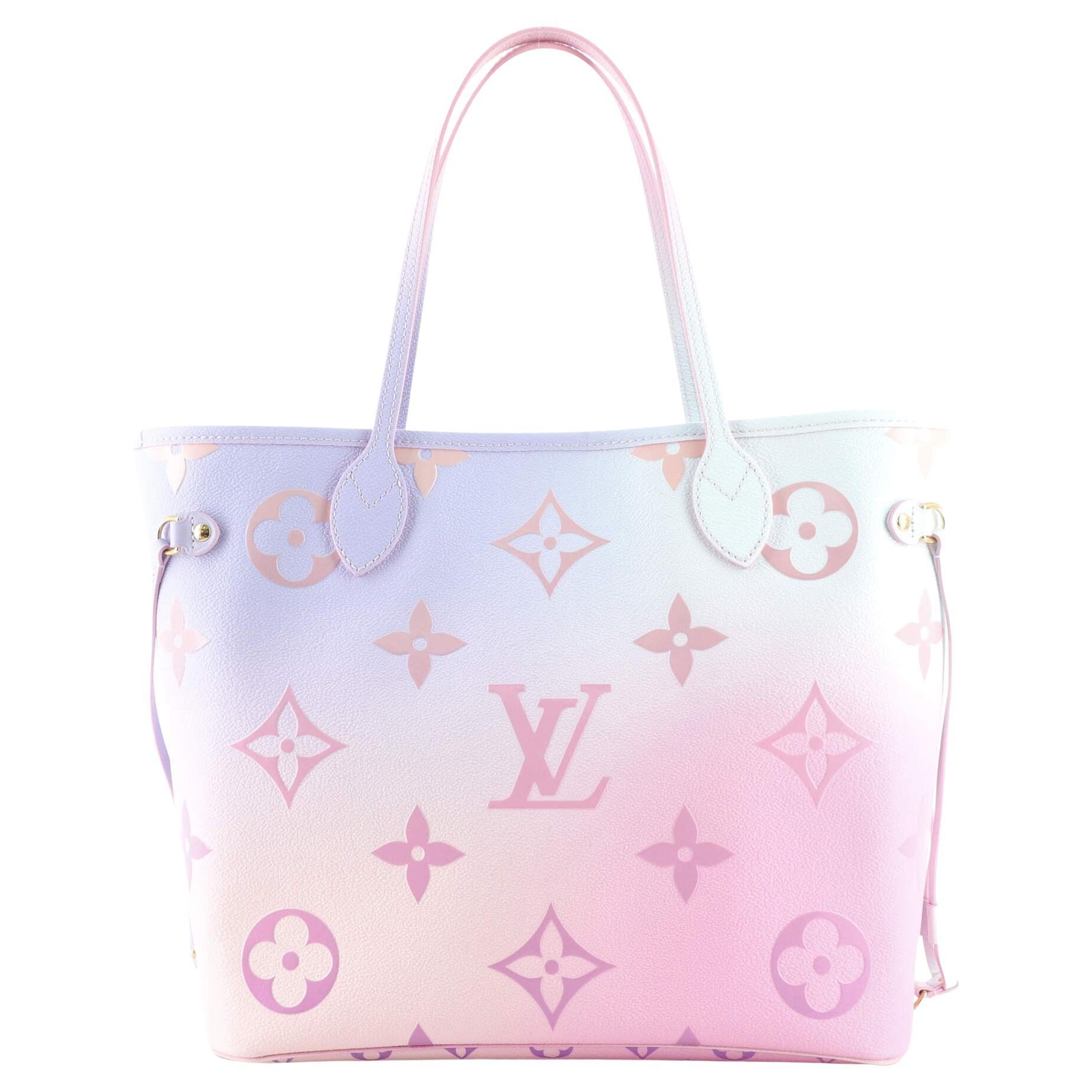 Louis Vuitton Neverfull mm Spring City Leather Tote Shoulder Bag Bicolor