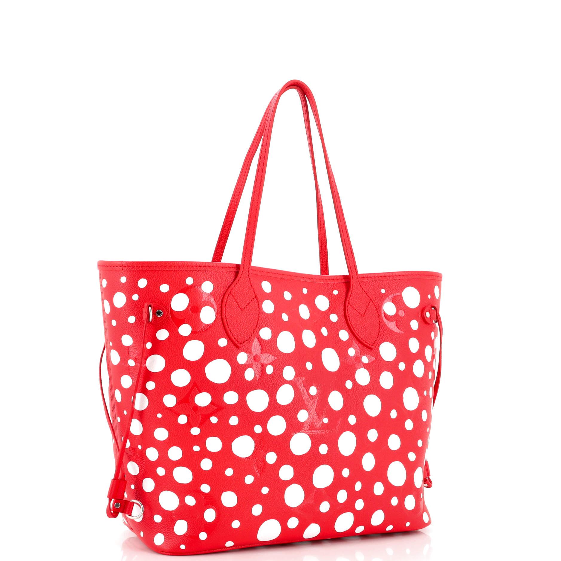 Louis Vuitton Neverfull NM Tote Yayoi Kusama Infinity Dots Monogram Empreinte MM In Good Condition In NY, NY