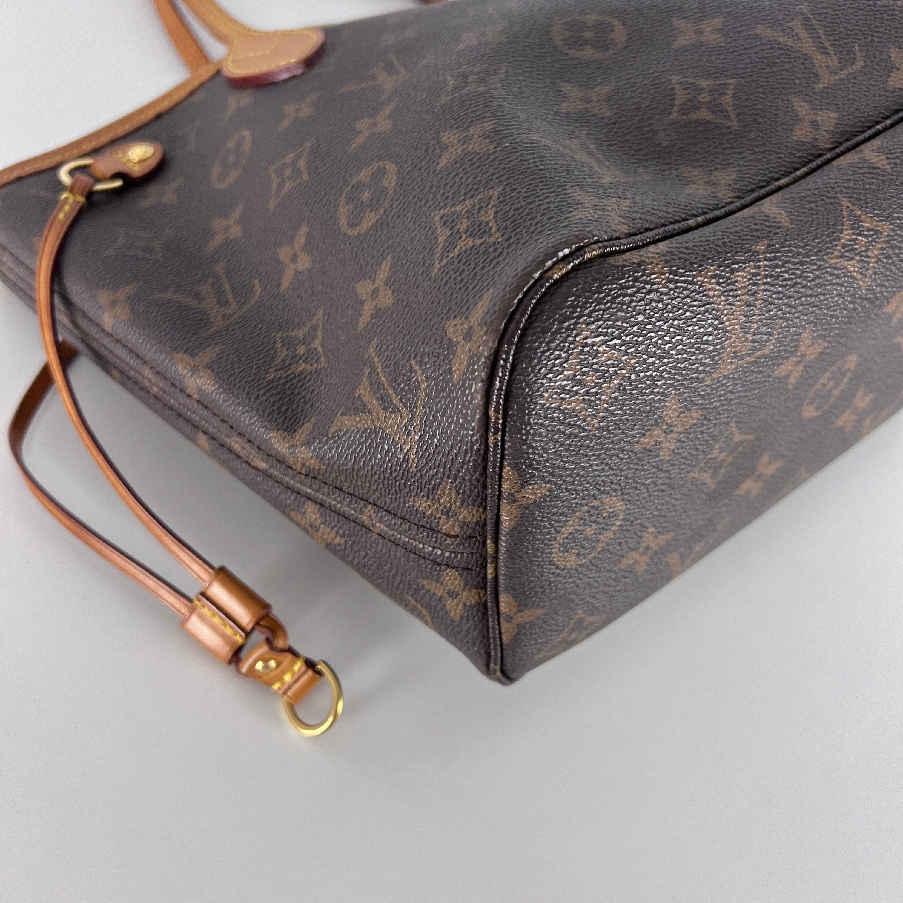 Louis Vuitton Neverfull PM Shoulder Bag Monogram Canvas Brown 2010 en vente 3