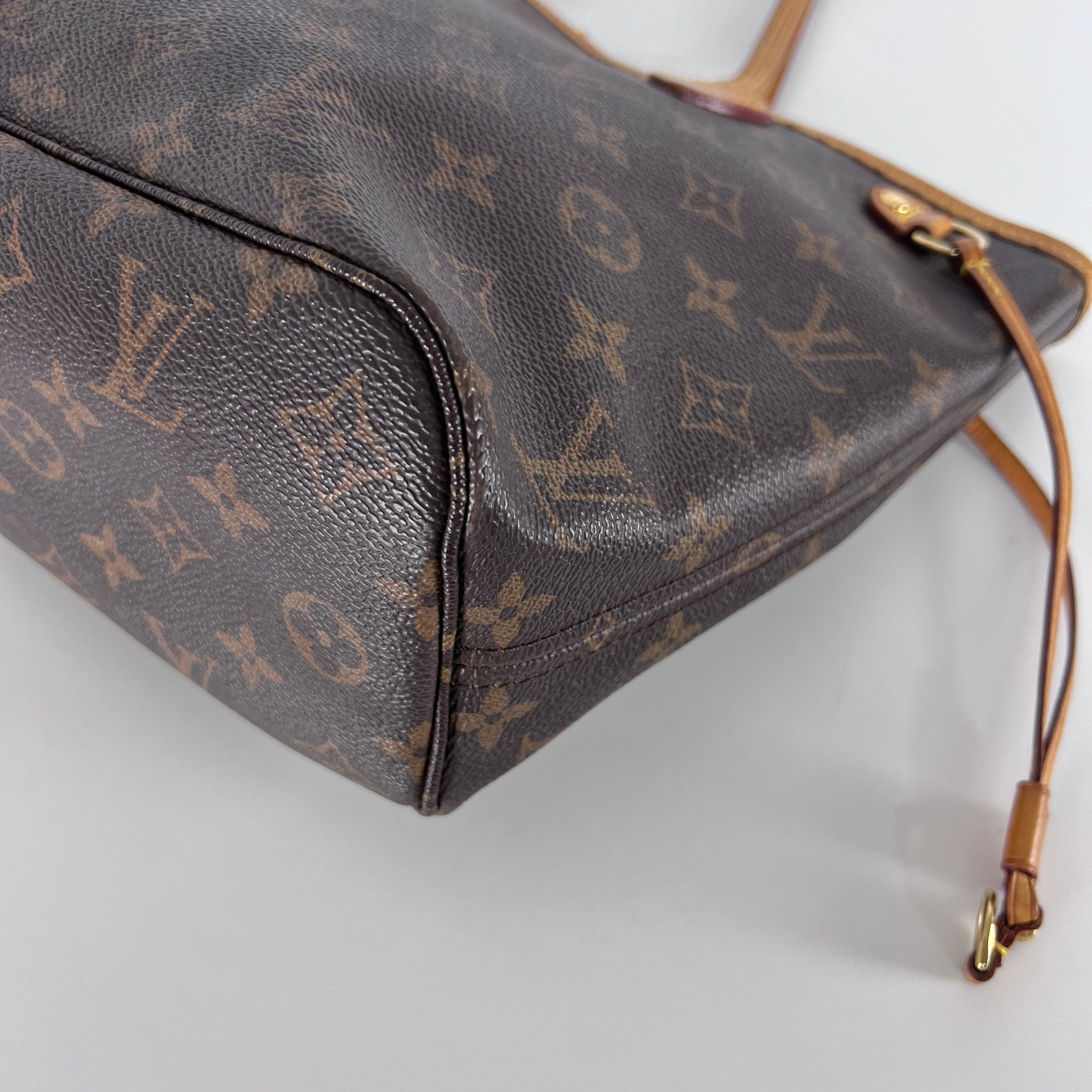 Louis Vuitton Neverfull PM Shoulder Bag Monogram Canvas Brown 2010 en vente 4