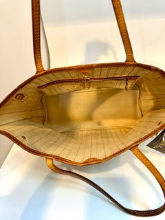 Louis Vuitton Neverfull PM Tote Bag - Damier Azur Whites Canvas, Beige Interior