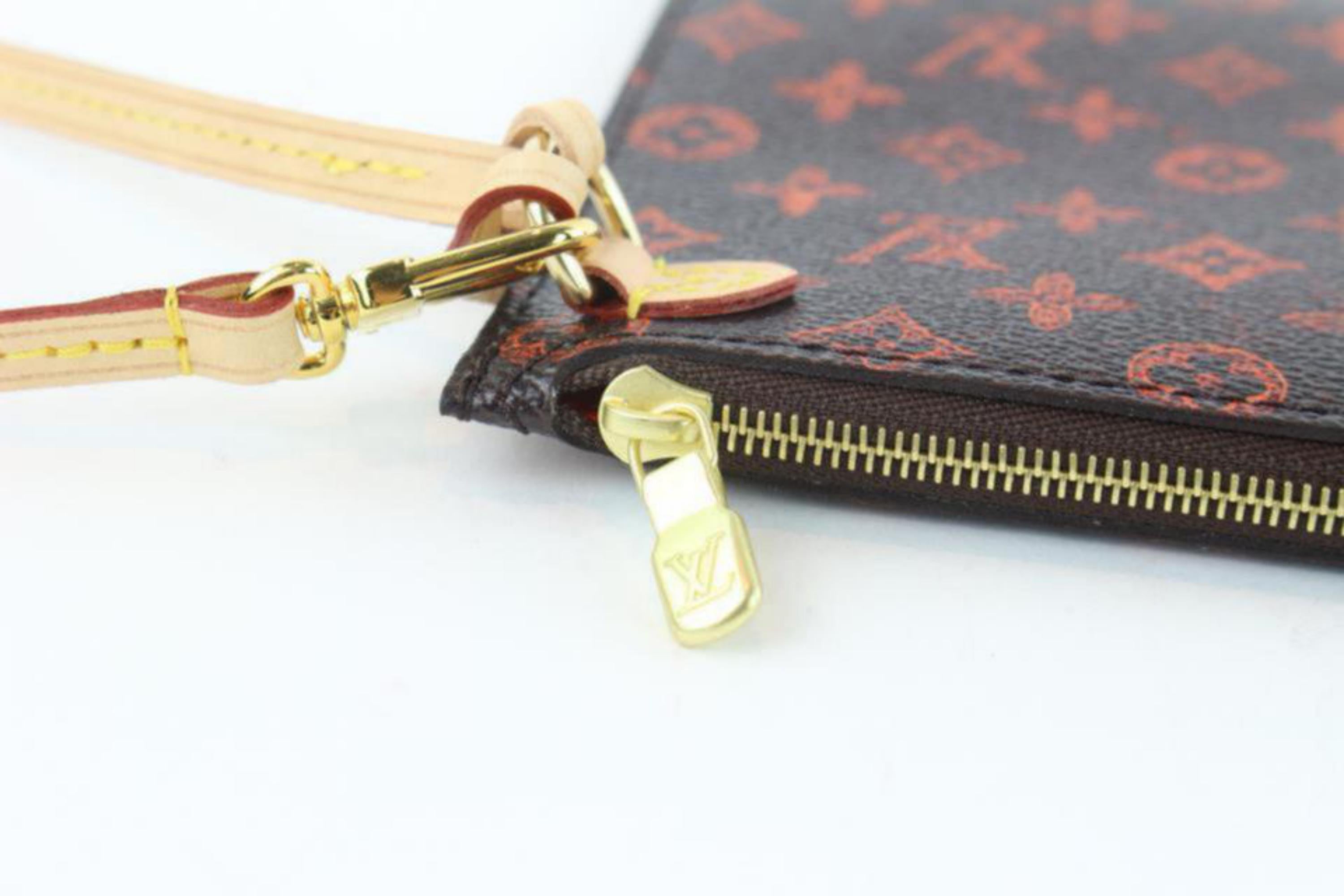 Louis Vuitton Neverfull Pochette  Limited Grace Coddington Catogram 2lz1212  2