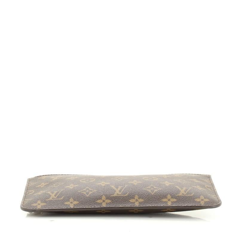 Louis Vuitton  Neverfull Pochette Monogram Canvas Large In Good Condition In NY, NY