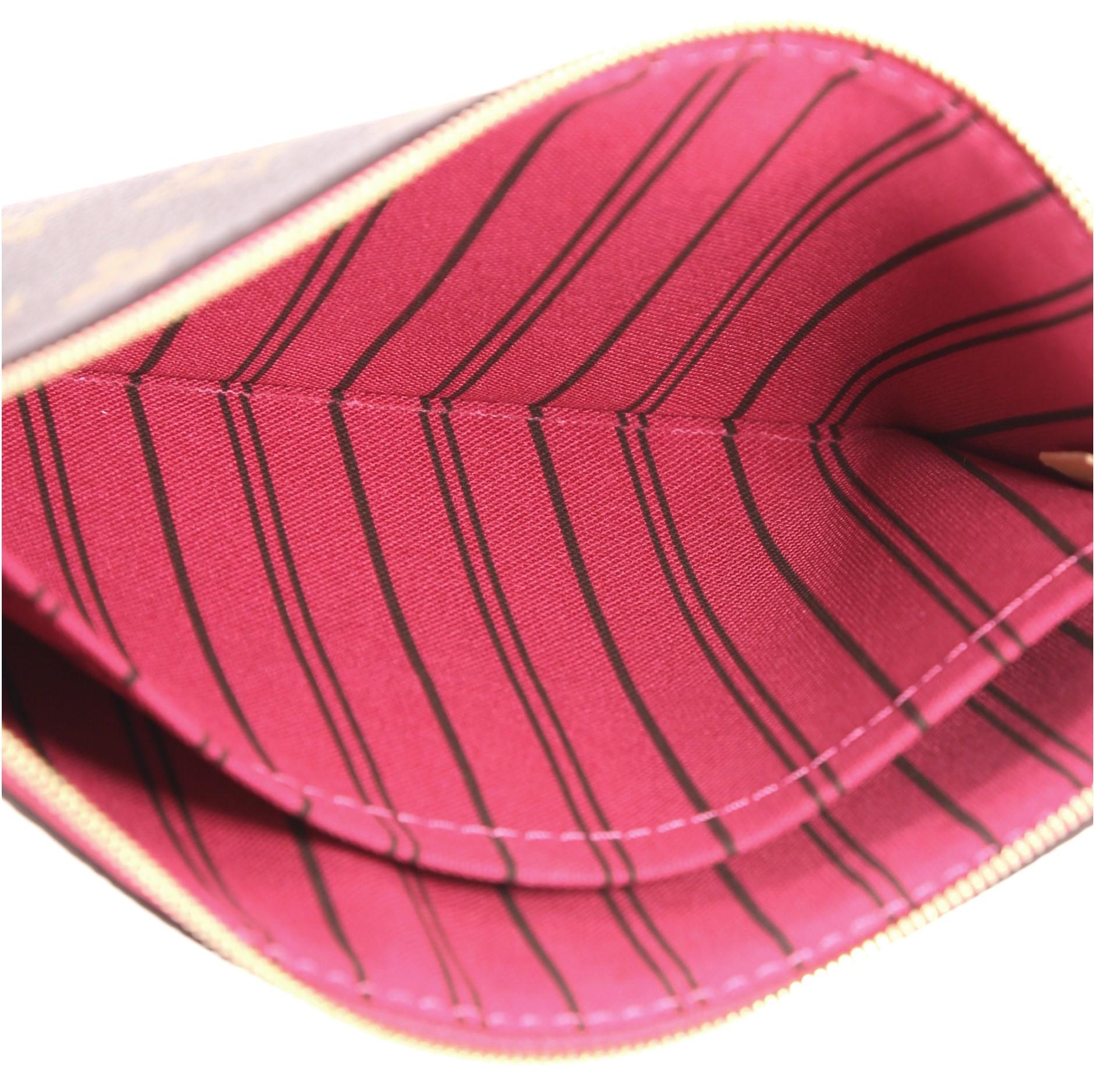 Louis Vuitton Neverfull Pochette Monogram Canvas Large In Good Condition In NY, NY