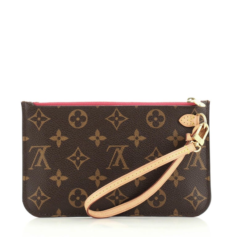 Louis Vuitton Neverfull Pochette Monogram Canvas Small For Sale at 1stdibs