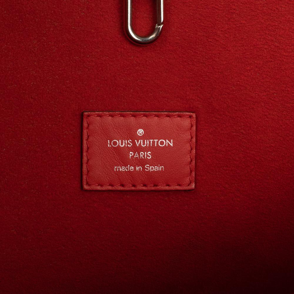 LOUIS VUITTON Neverfull Shoulder bag in Red Leather For Sale 1