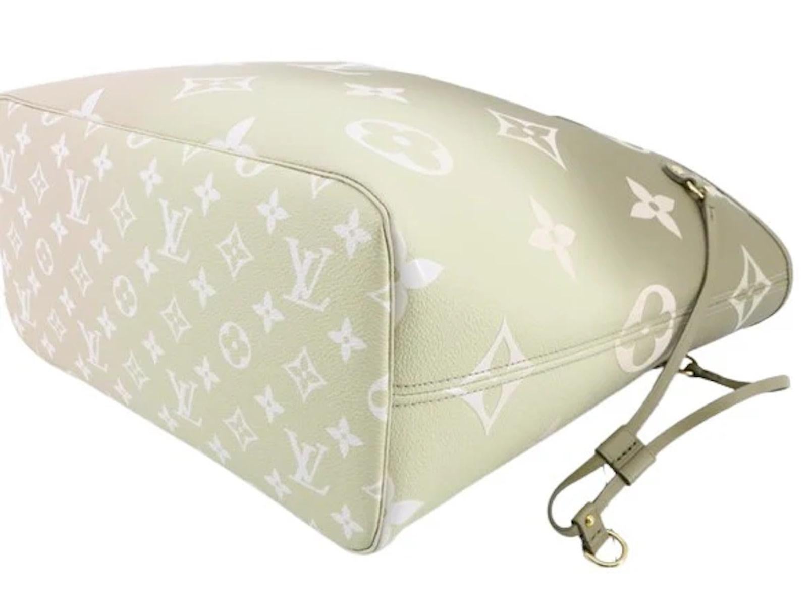 Louis Vuitton Neverfull Sunset Kakhi Tote Bag Limitierte Auflage Damen im Angebot