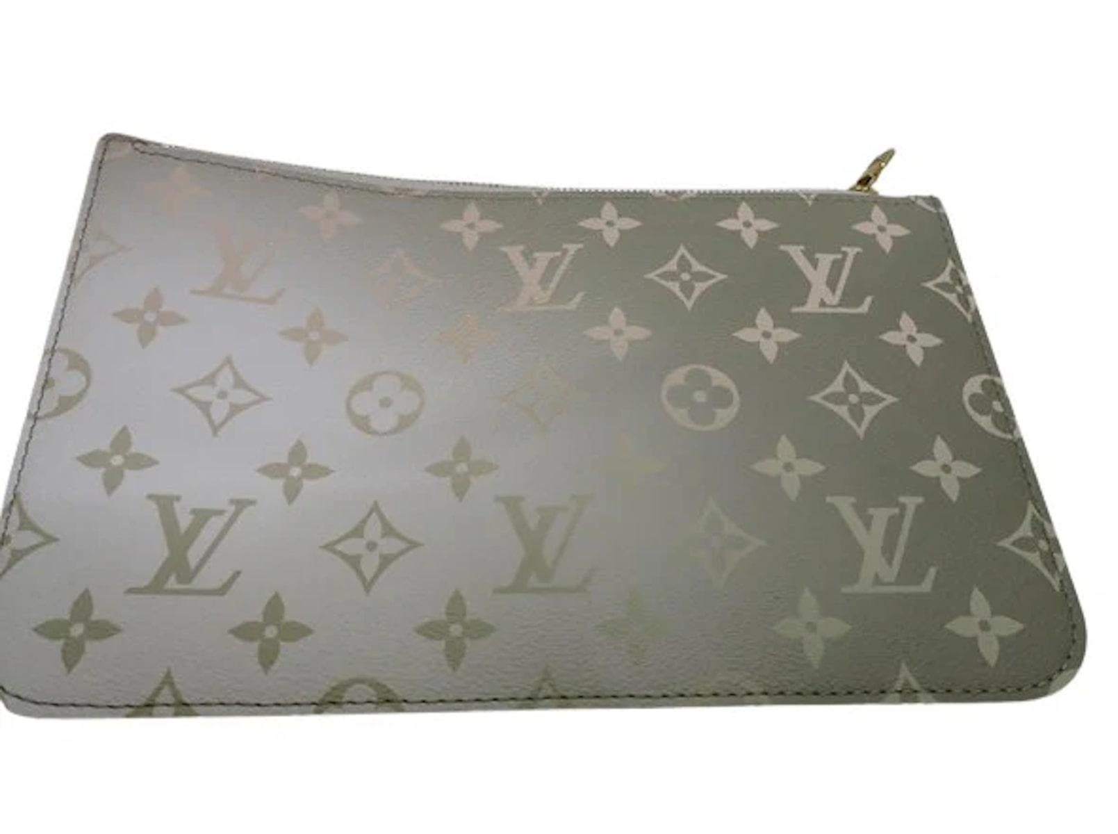 Louis Vuitton Neverfull Sunset Kakhi Tote Bag Limitierte Auflage im Angebot 2