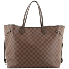 Used Louis Vuitton Neverfull Tote Damier GM