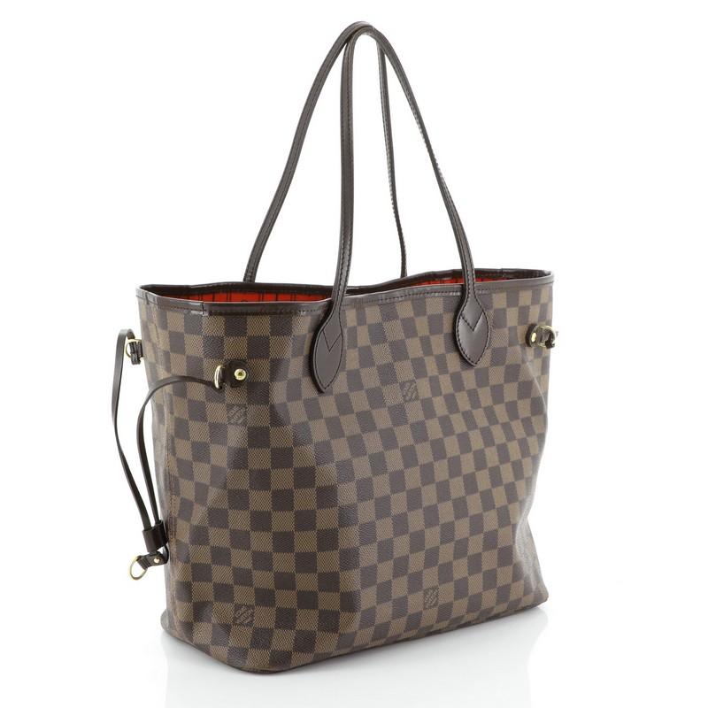 Gray Louis Vuitton Neverfull Tote Damier MM