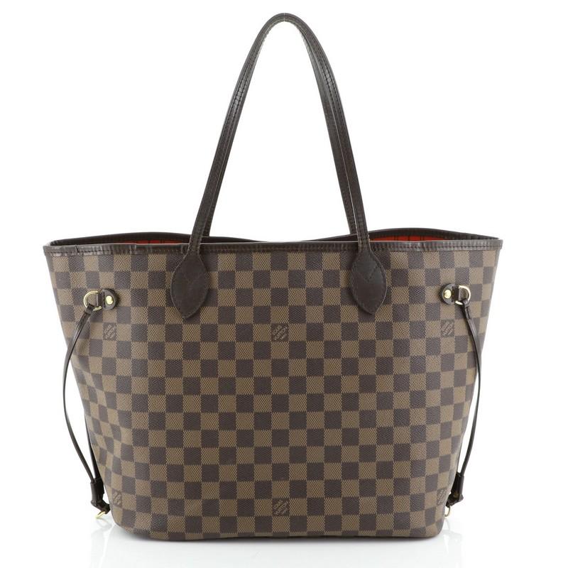 Gray Louis Vuitton Neverfull Tote Damier MM