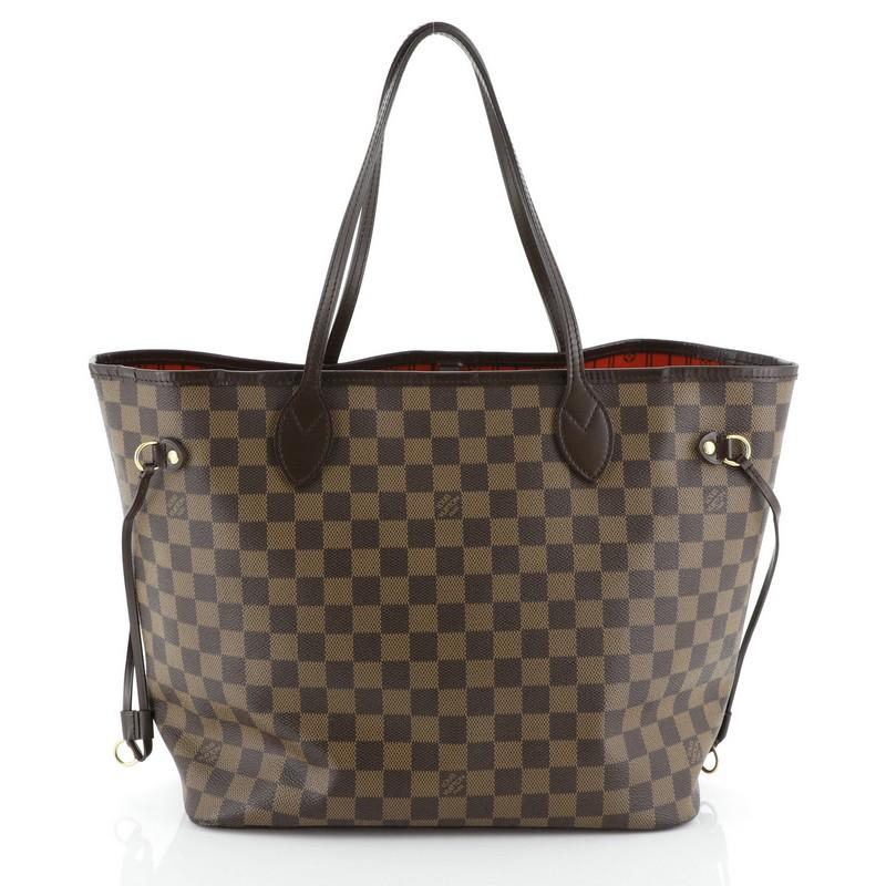 Gray Louis Vuitton Neverfull Tote Damier MM 