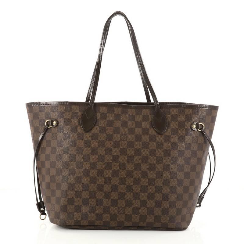 Louis Vuitton Neverfull Tote Damier MM In Good Condition In NY, NY