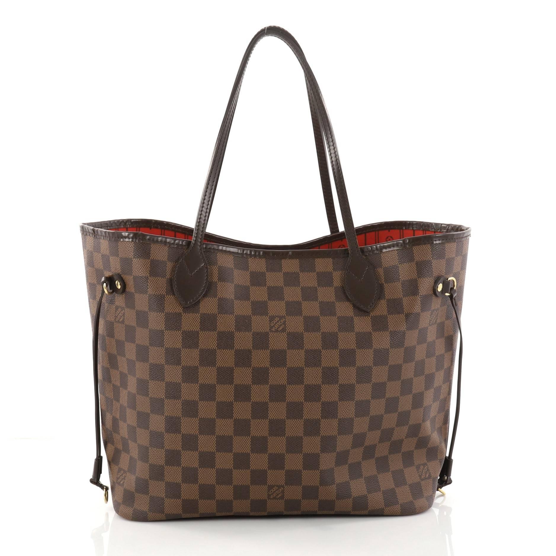 Louis Vuitton Neverfull Tote Damier MM  In Good Condition In NY, NY