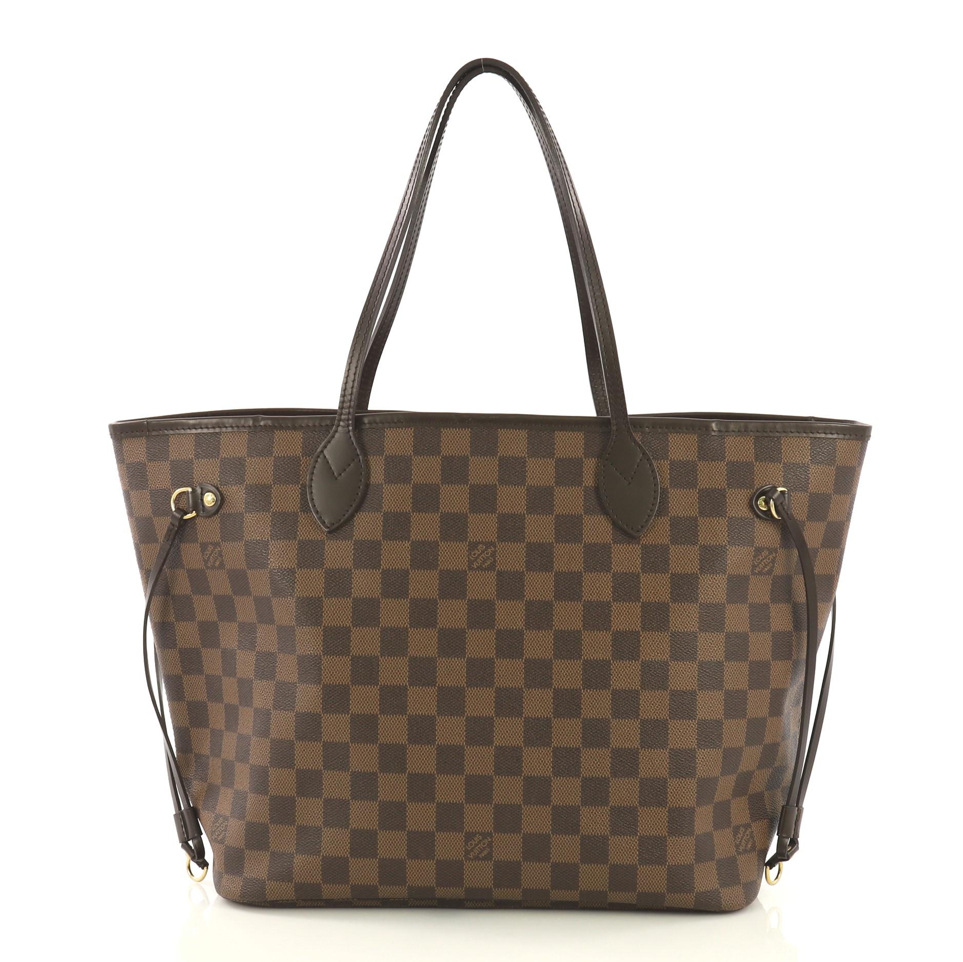 Louis Vuitton Neverfull Tote Damier MM In Good Condition In NY, NY