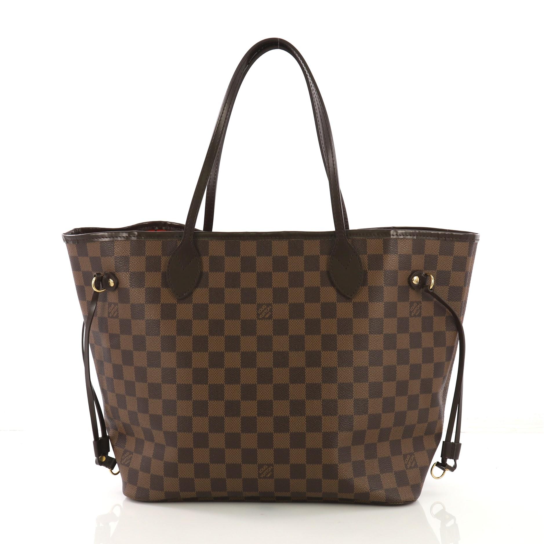 Louis Vuitton Neverfull Tote Damier MM In Good Condition In NY, NY