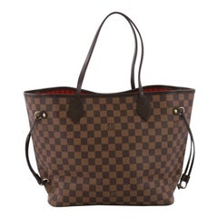 Used Louis Vuitton Neverfull Tote Damier MM