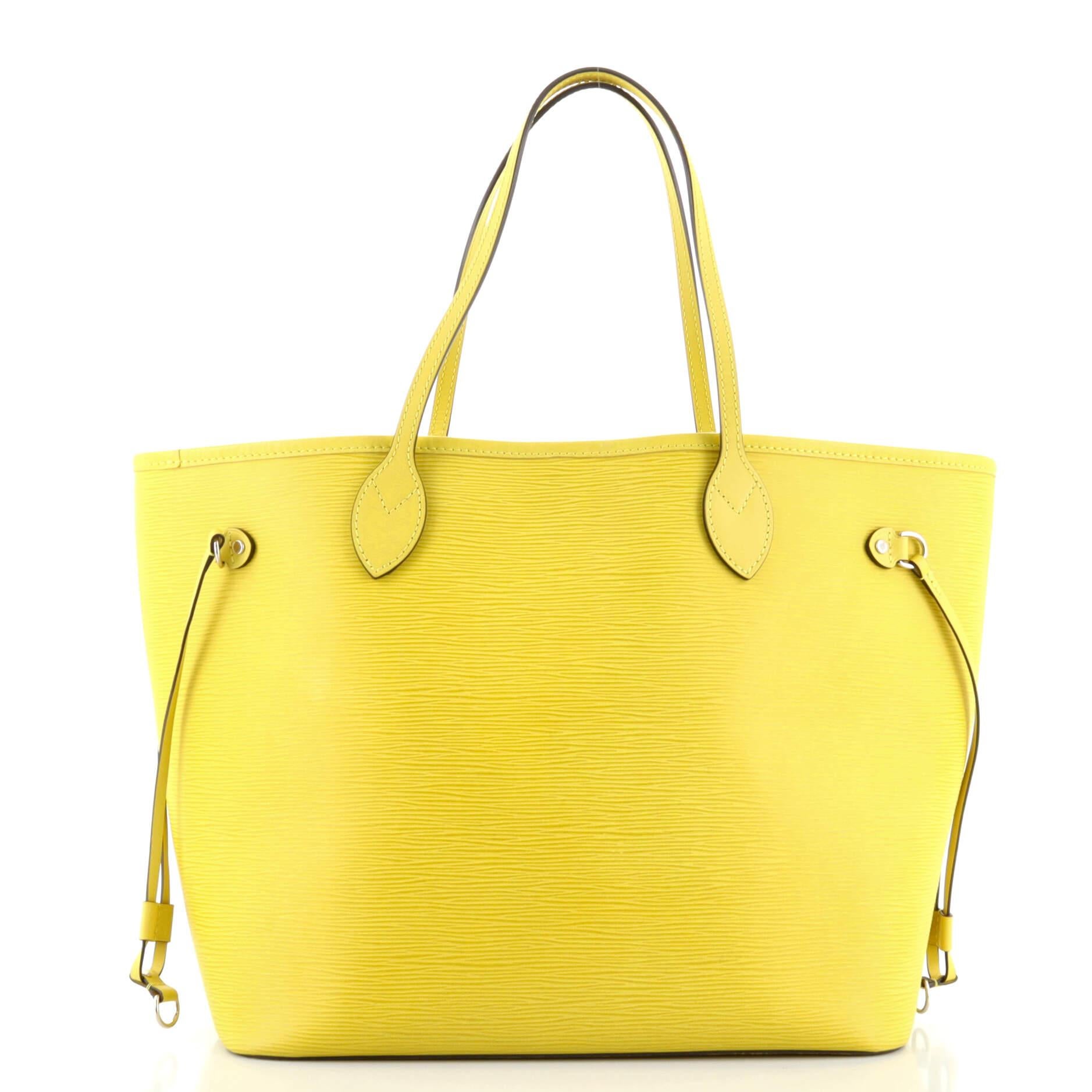 Louis Vuitton Neverfull Tragetasche Epi Leder MM im Zustand „Relativ gut“ in NY, NY